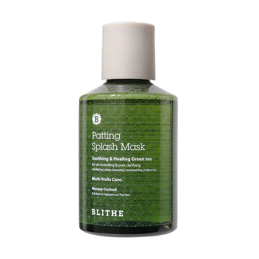 Відновлювальна сплеш-маска для обличчя Blithe Soothing &amp; Healing Green Tea Patting Splash Mask, 150 мл